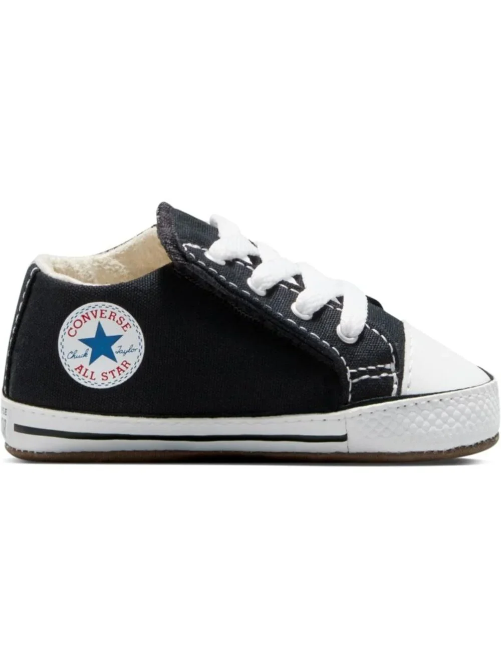 Infant/Toddler Graphic Crib Sneakers - Stylish Mid-Top Converse Inspired Shoes